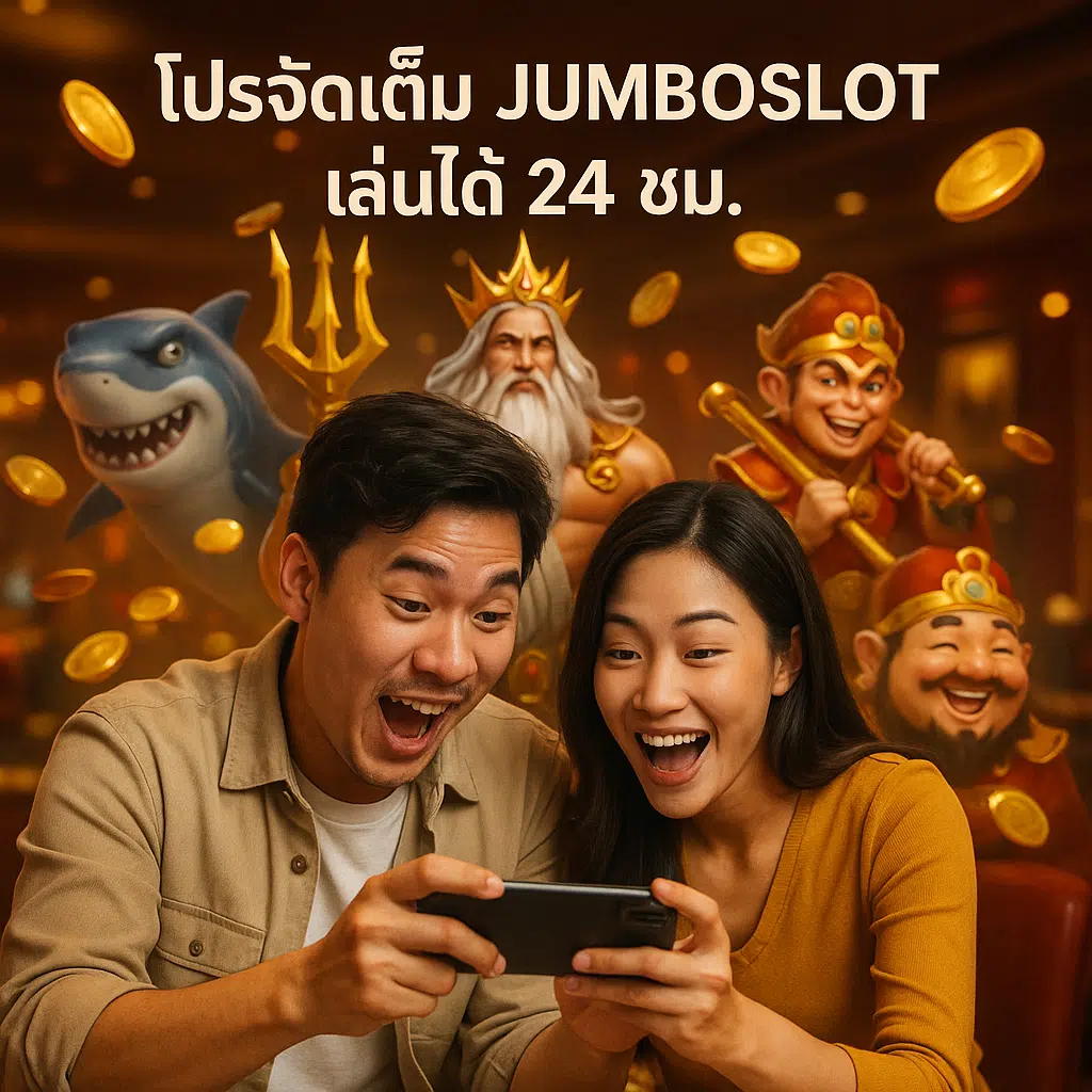 โปรจัดเต็ม JUMBOSLOT เล่นได้ 24 ชม.