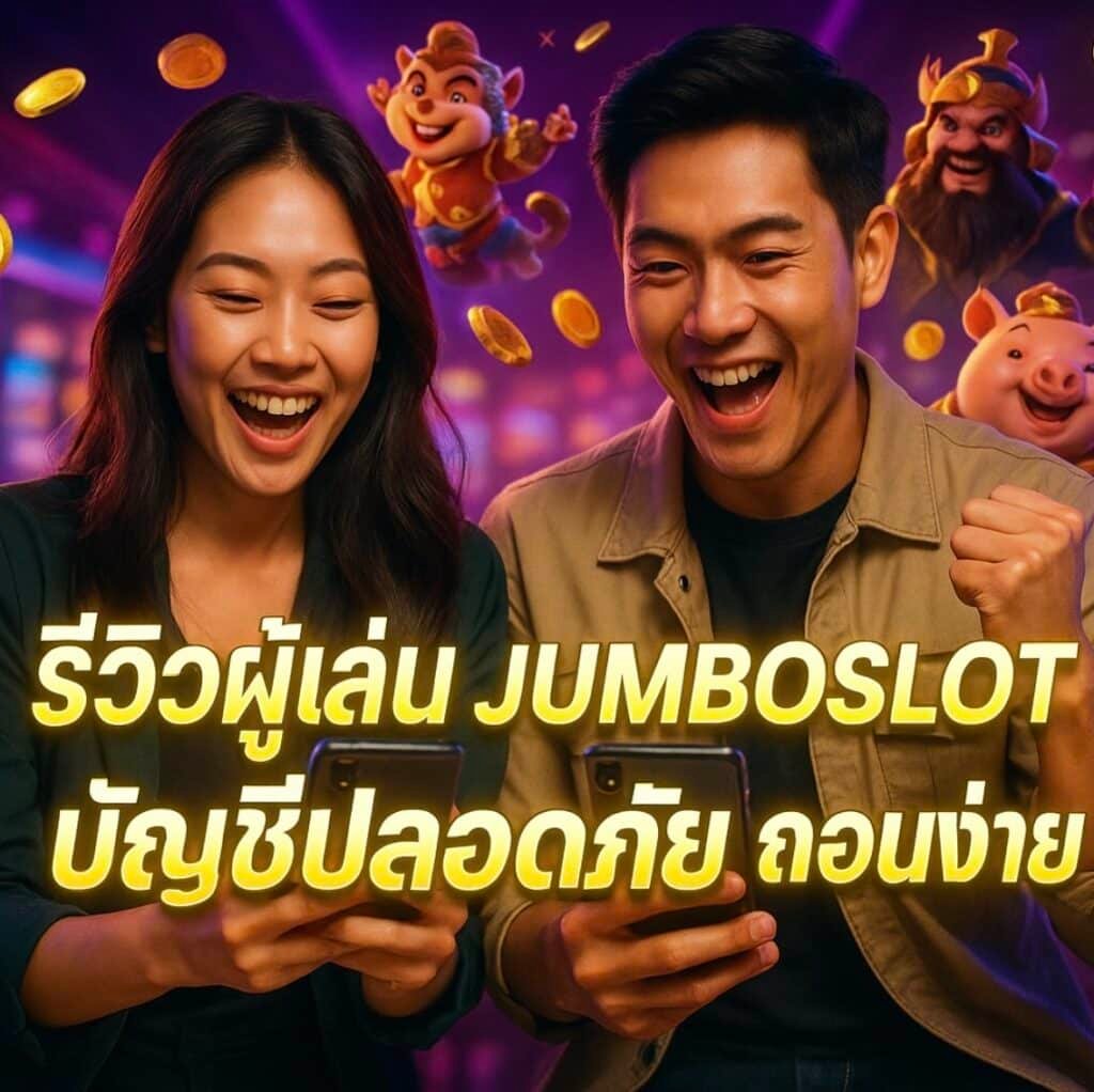 รีวิวผู้เล่น JUMBOSLOT บัญชีปลอดภัย ถอนง่าย