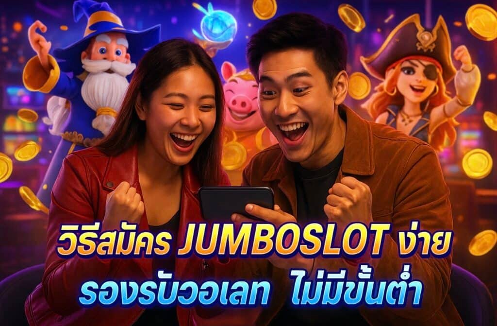 วิธีสมัคร JUMBOSLOT ง่าย รองรับวอเลท ไม่มีขั้นต่ำ